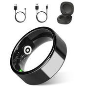 Smart Ring Health Tracker Fitness/Sleep/Stress/HRV Tracker with Charging Case Magnetic Charging Cable for Women's & Men Compatible with iOS & Android 7-