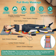 Full Body Electric Massage Mat with Heat and Vibration