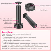 Electric Foot Callus Remover & Nail Grinder with 6 Speeds