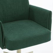 Mid-Back Velvet Office Chair with Memory Foam Cushion