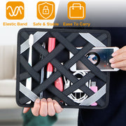 Tablet Case Organizer – Double-Sided Sleeve with Elastic Band for 9.7"