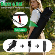 Reclining Camping Chair with Footrest – 4-Position Adjustable