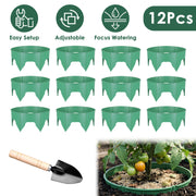 Adjustable Plant Grow Rings 10in with Hand Shovel - 12 Pack