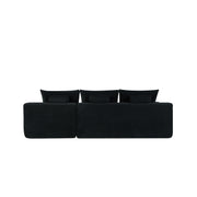 Cloud L-Shaped Corduroy Sectional Sofa with Chaise Lounge