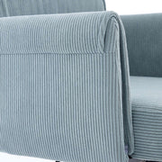 Mid-Back Velvet Office Chair with Memory Foam Cushion