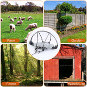 Animal Spring Trap 2-Pack Iron Snap Trap for Pest Control