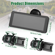1080P Dual Baby Car Monitor – 120° Wide View, Night Vision, HD Split Screen