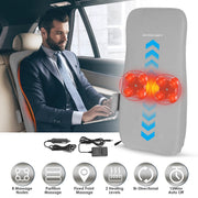 Full Back Massager With Rolling Kneading Nodes Soothing Heating 3D Deep Tissue Shiatsu Chair Massage Pad For Lumbar Upper Lower Back Gift For Women Me