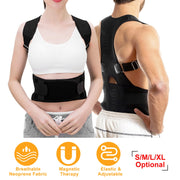 Posture Corrector Back Brace with Magnetic Lumbar Support