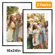 2 Packs 16x24in Picture Frames Wall Gallery Photo Frame Wall Mounted Poster Display Frame  for Horizontal Vertical Wall Mounted