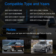 iMounTEK 4pcs Chrome Outer Handles Outside Exterior Door Handles Front Rear for Chevy Pickup Truck 2007-2013 Suburban Sierra Silverado Escalade Cadill
