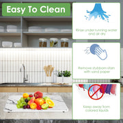 2 Pack 11.81x15.75in Stone Dish Drying Mat Silicone Diatomaceous Earth Shower Mat Marble Dish Drying Pad Fast Drying In 30S 1832℉Heat Resistant Non-sl