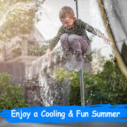 Trampoline Sprinkler for Kids - 39ft Outdoor Water Toy