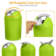 Bathroom Accessories Set 6 Pcs Bathroom Set Ensemble Complete Soap Dispenser Toothbrush Holder Tumbler Soap Dish Toilet Cleaning Brush Trash Can