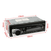 Single Din In-Dash Digital Music Player and Car Radio Receiver