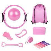 Pilates Ring Essentials Kit - 14-Piece Home Workout Set