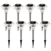 8Pcs Solar Garden Lights Outdoor IP44 Waterproof Solar Pathway Lights Color Changing Landscape Lamps 10Hrs Lawn Lighting for Yard Driveway Walkway