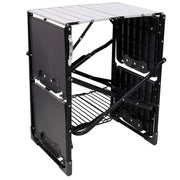 Folding Camping Kitchen Table with Heat-Resistant Top