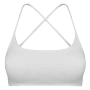 Women Cross Back Sport Bras Padded StrappyÊCrop Open Back Low Impact Bras SexyÊFitnessÊTank Tops with Removable Pads Thin Straps for Gym Yoga Workout