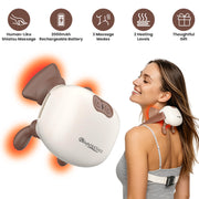 Cordless Neck Massager with Heat and Shiatsu Kneading