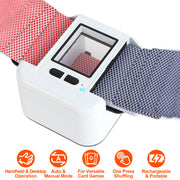 2 Deck Rechargeable Automatic Card Shuffler Professional Card Shuffler for for Texas Hold\'em Poker UNO with Auto Manual Mode Handheld Desktop