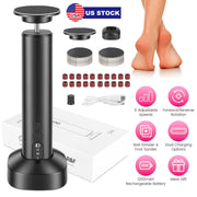 Electric Foot Callus Remover & Nail Grinder with 6 Speeds