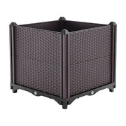 Raised Garden Bed Plant Growth Box with Self-watering System for Garden Patio Balcony Elevated Planter Box for Flowers Vegetables Herbs