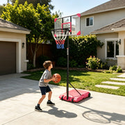 Kids Basketball Hoop Adjustable 5.6-7ft with Wheels