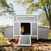 Wooden Chicken Coop for 3-6 Chickens with 6 Nesting Boxes