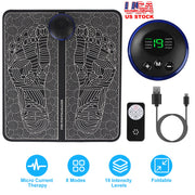 Foot Massage Pad Electric Stimulator Massager Unit Leg Reshaping Muscle Pain Relax Foldable Massage Mat with 8 Modes 19 Intensity Levels Remote Contro