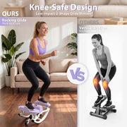 Compact Swing Stepper with Resistance Bands & LCD Monitor