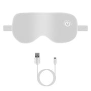 Cordless Heated Eye Mask Silk Sleep Eye Compress Mask For Dry Eyes Washable Type-C Electric Eye Heating Pad With 3 Temperature 20Mins Auto Off For Rel