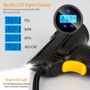 Portable Car Tire Inflator DC 12V Digital Car Air Pump Compressor Electric Air Pump w/LED Light 150PSI