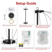 RGB LED Christmas Sphere Lights 2-Pack with Remote Control