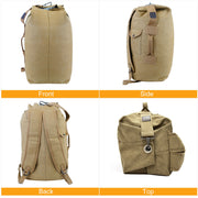 Canvas Backpack Outdoors 25L Travel Laptop Bag Camping Hiking Tactical Military Sport Bags