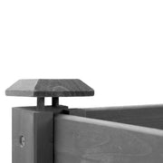 Elevated Raised Garden Bed with Legs 48x24x30in Fir Wood