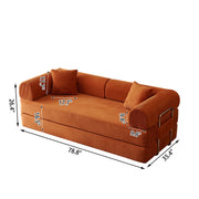 78.8" Convertible Floor Sofa Bed with High Density Foam