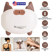 Cordless Neck Massager with Heat and Shiatsu Kneading