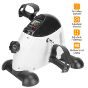 Under Desk Pedal Exerciser with LCD Screen and Adjustable Resistance