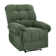 Overstuffed Recliner Chair with Adjustable Backrest & Footrest