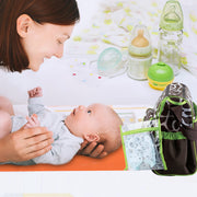 Baby Nappy Diaper Bags Mummy Diaper Duffel Shoulder Bags w/ Wipeable Diaper Changing Pad Transparent Bag Travel Tote Handbags For Overnights