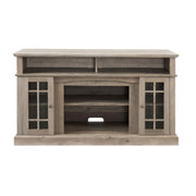 58" TV Stand with Glass Door Cabinets for TVs up to 65"