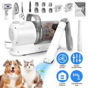 Pet Grooming Vacuum Kit with 7 Tools & 10000PA Suction