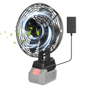 Portable Jobsite Fan 9" Compatible with Makita 21V Battery