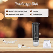 Portable Espresso Machine with Self-Heating & 7500mAh Battery