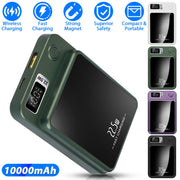2 In 1 Magnetic Wireless Power Bank 10000mAh PD20W Fast Charger MagSafe Wireless Power Bank Fit for IOS Phones IOS Phone 14 Series And More