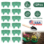 Adjustable Plant Grow Rings 10in with Hand Shovel - 12 Pack