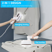 1000W Portable Handheld Steamer for Hang Flat Ironing Travel Garment Steamer with 180° Rotatable Handle 10S Fast Heating Clothing Wrinkles Remover for