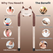 Cordless Neck Massager with Heat and Shiatsu Kneading