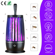 Rechargeable Mosquito Killer Lamp Bug Zapper with Night Light Strap Mosquito Catcher with Max 1615Square Feet Range UV Light for Indoor Outdoor